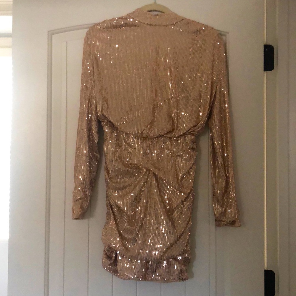 Pretty Little Thing Champagne Mini Dress
